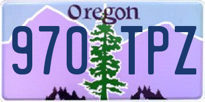 OR license plate 970TPZ