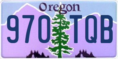 OR license plate 970TQB