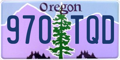 OR license plate 970TQD