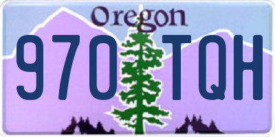 OR license plate 970TQH
