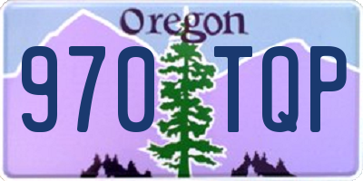 OR license plate 970TQP