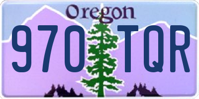 OR license plate 970TQR
