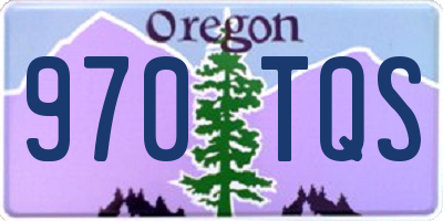 OR license plate 970TQS