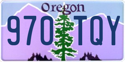 OR license plate 970TQY