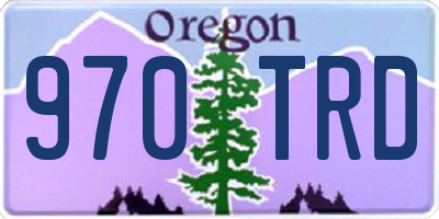 OR license plate 970TRD