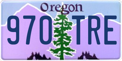 OR license plate 970TRE