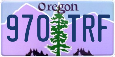 OR license plate 970TRF
