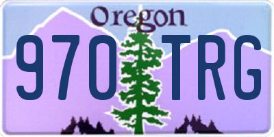 OR license plate 970TRG