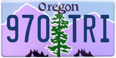 OR license plate 970TRI