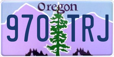 OR license plate 970TRJ