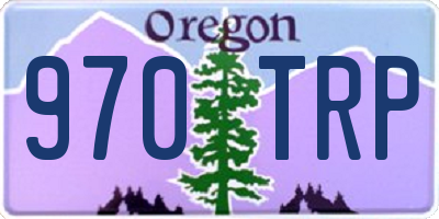 OR license plate 970TRP
