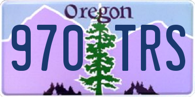 OR license plate 970TRS