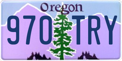 OR license plate 970TRY