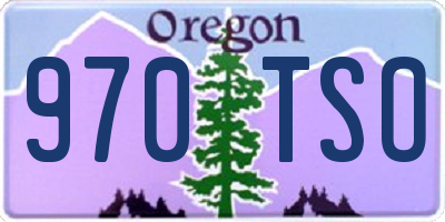 OR license plate 970TSO