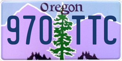 OR license plate 970TTC