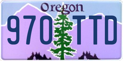 OR license plate 970TTD