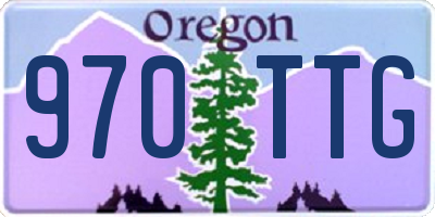 OR license plate 970TTG