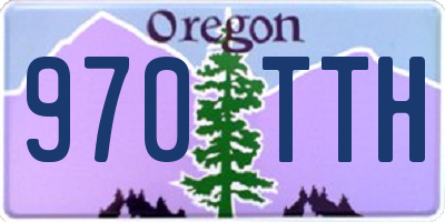 OR license plate 970TTH