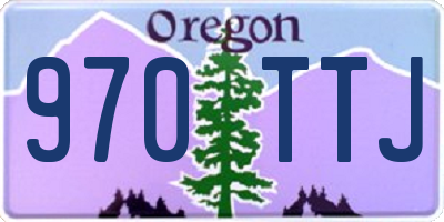 OR license plate 970TTJ