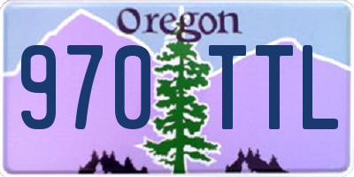 OR license plate 970TTL
