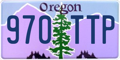 OR license plate 970TTP