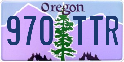 OR license plate 970TTR