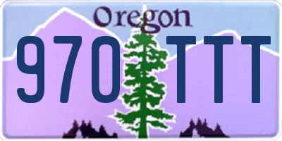 OR license plate 970TTT