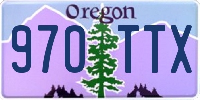OR license plate 970TTX