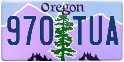 OR license plate 970TUA