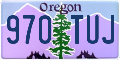 OR license plate 970TUJ