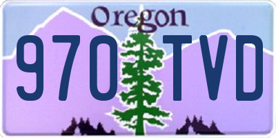 OR license plate 970TVD