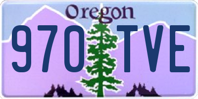 OR license plate 970TVE
