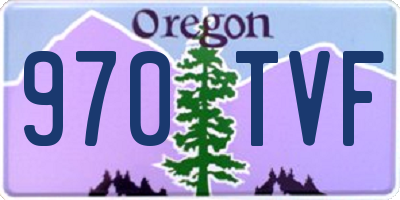 OR license plate 970TVF