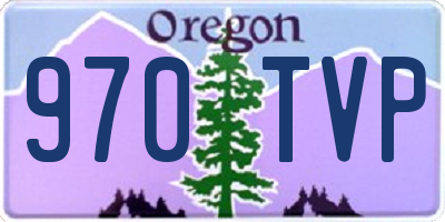 OR license plate 970TVP