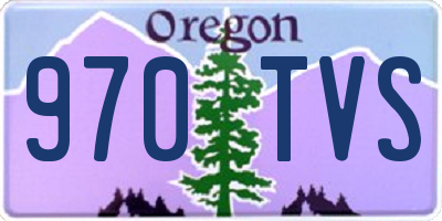 OR license plate 970TVS