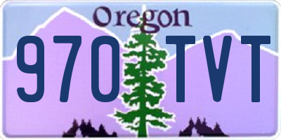 OR license plate 970TVT