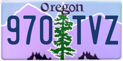 OR license plate 970TVZ