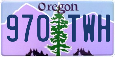 OR license plate 970TWH