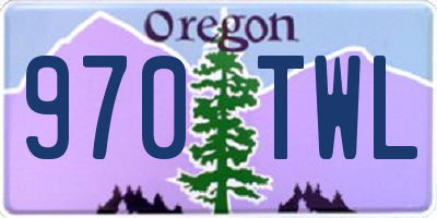 OR license plate 970TWL