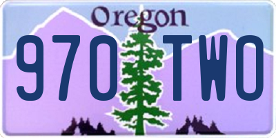 OR license plate 970TWO