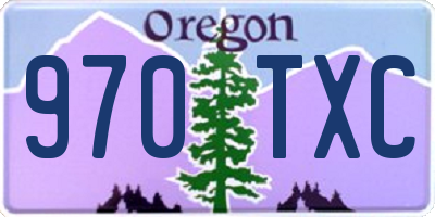 OR license plate 970TXC