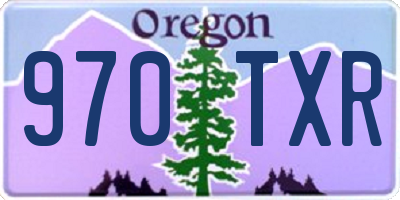 OR license plate 970TXR