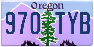 OR license plate 970TYB
