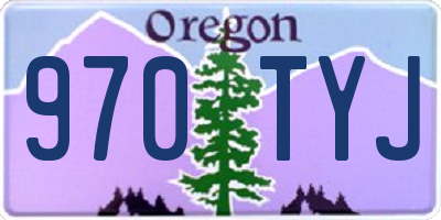 OR license plate 970TYJ