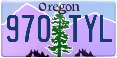OR license plate 970TYL