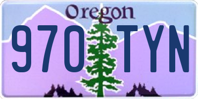 OR license plate 970TYN