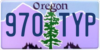 OR license plate 970TYP