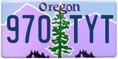 OR license plate 970TYT
