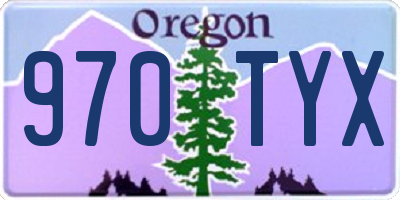 OR license plate 970TYX