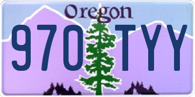 OR license plate 970TYY